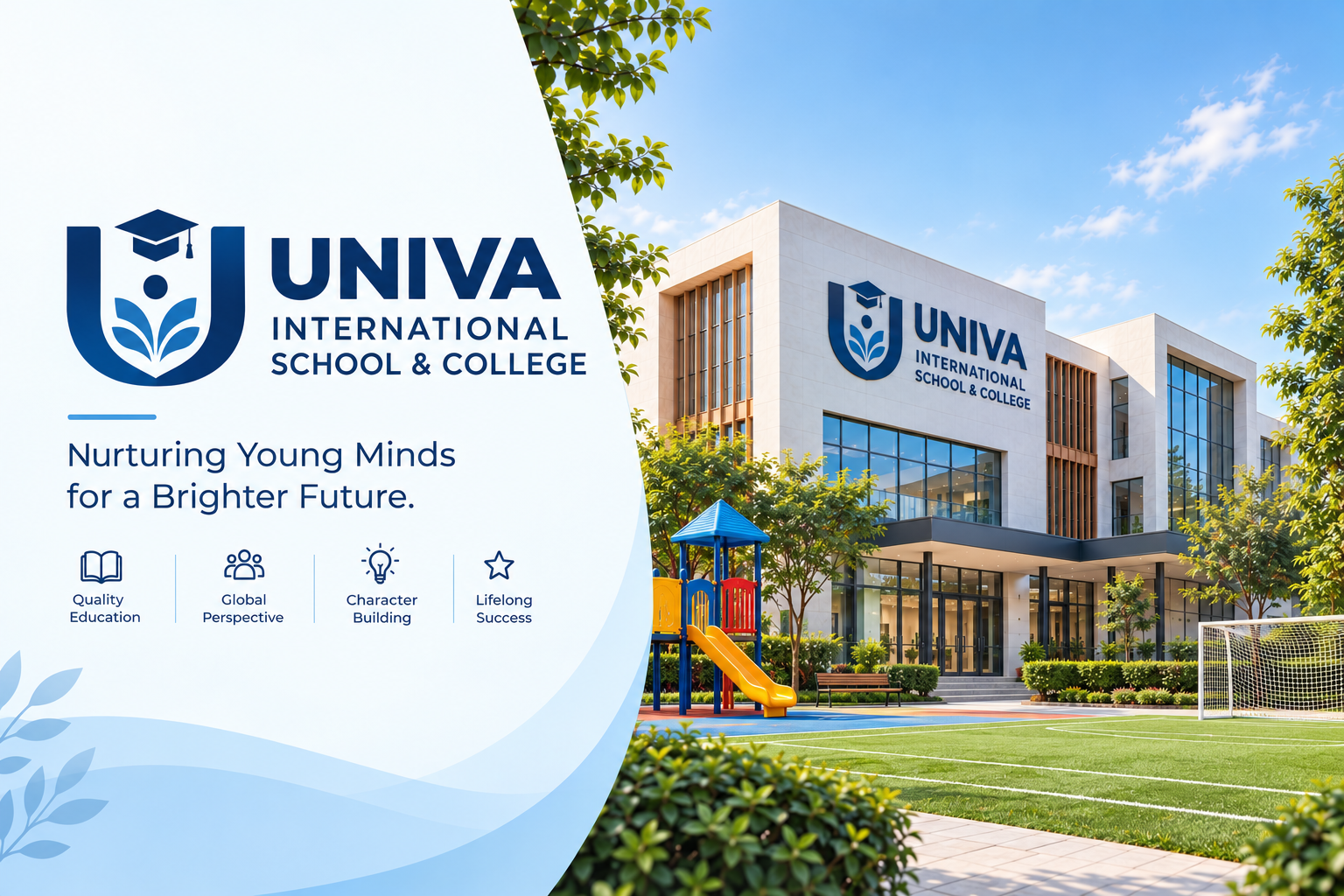 UNIVA International School & College logo